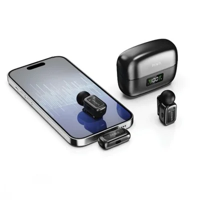 Pawa Mike M6 Microphone With Ai Voice Modulation - Black